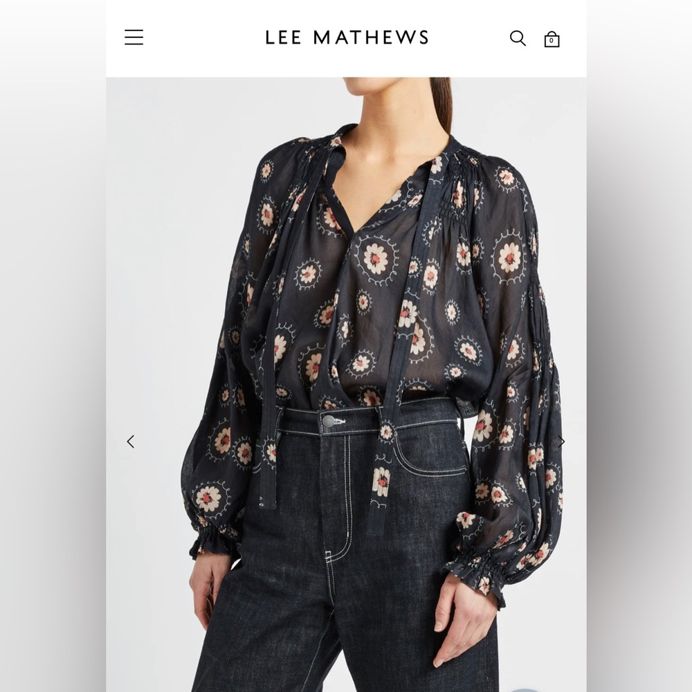 NWT LEE MATHEWS Simone top XS